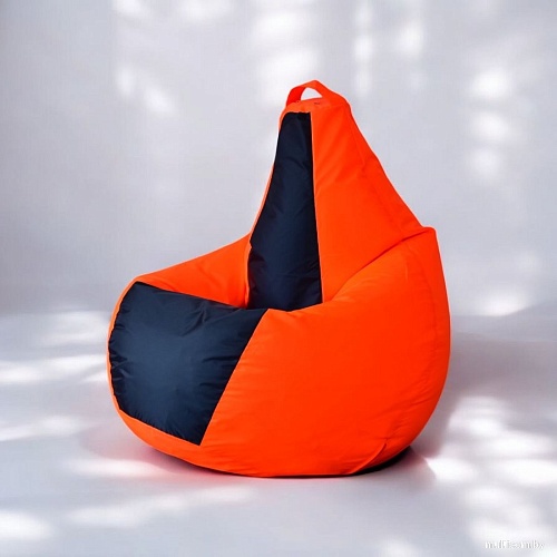 Кресло-мешок Mio Tesoro Груша Kombo XXL GF-130x85-OG (оранжевый/графит)