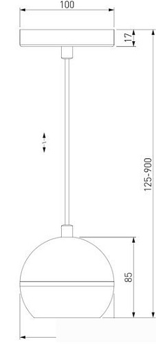 Подвесная люстра Elektrostandard DLS023 9W 4200K (черный /золото)