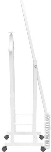 Стойка для одежды Мебелик с зеркалом на колесах В 24Н (белый)