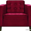 Интерьерное кресло Brioli Вилли (велюр, B48 вишневый/темные ножки)