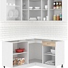 Готовая кухня Кортекс-мебель Корнелия Лира 1.5x1.4 без столешницы (дуб сонома)