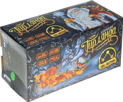 Гирлянда Luazon Метраж Шарики Led-100 (10 м, зеленый) [671562]