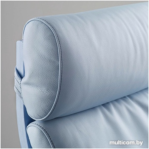 Интерьерное кресло Ikea Поэнг (березовый шпон/глосе светло-бежевый) 592.514.64