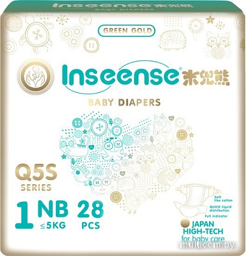 Подгузники Inseense Q5S NB 0-5 кг Ins72737 (28 шт)