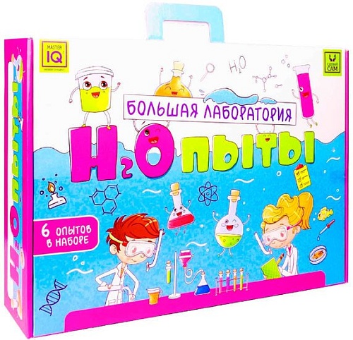 Набор для опытов Master IQ2 Большая лаборатория Н2Опыты 6 в 1 О252