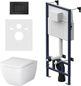 Унитаз подвесной AM.PM IS70238.901701 (с сиденьем и кнопкой смыва)