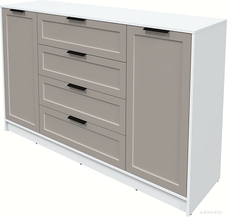 Тумба Интерлиния Концепт Тренд КТ-Т160 (белый платинум/луна)