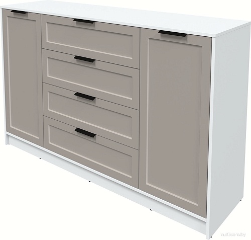 Тумба Интерлиния Концепт Тренд КТ-Т160 (белый платинум/луна)