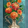 Алмазная мозаика Алмазная Живопись Хризантемы АЖ-1633