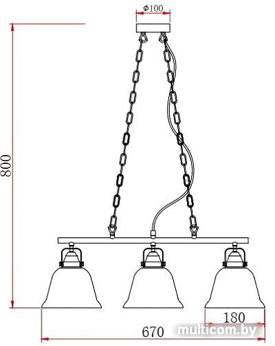 Подвесная люстра Rivoli Avrora 5055-203 Б0047343