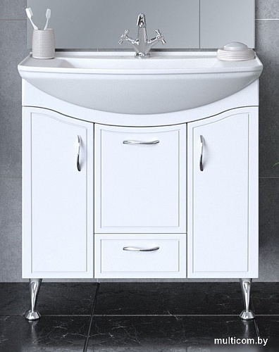 Runo Тумба с умывальником Runo Севилья 85 + Стиль 85 (напольная)