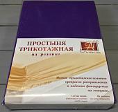 Постельное белье Альвитек Трикотажная на резинке 140x200x20 ПТР-БАК-140 (баклажан)