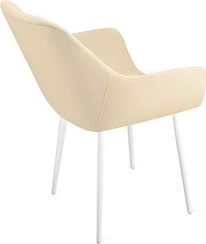 Стул Трия Дастин К1С (белый матовый/велюр Confetti Cream)