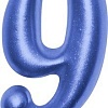 Свеча для торта Мультидом Овал Цифра 9 МС5-49 (синий)