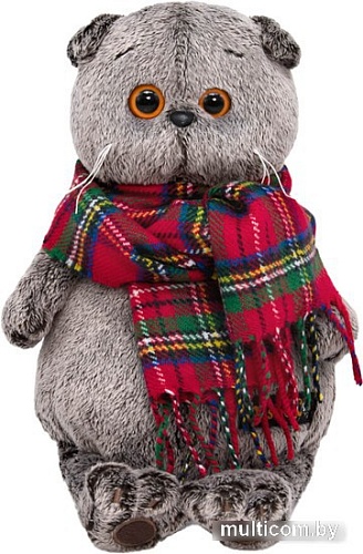 Классическая игрушка BUDI BASA Collection Басик и красный шарф в клеточку Ks22-017