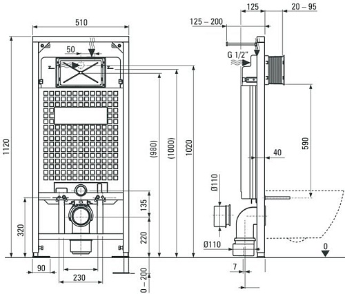 Унитаз Deante Anemon CDZS6ZPW