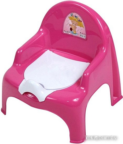 Детский горшок Dunya 11102 (розовый/малиновый)