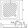 Душевой поддон RGW B/CL-S 16180188-51 80x80