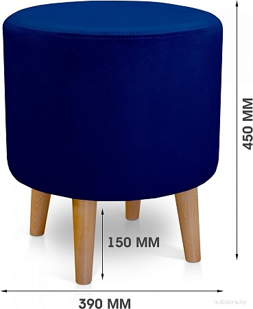 Пуфик Mio Tesoro Ронд (Amo 24/натуральное дерево)