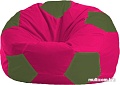 Кресло-мешок Flagman Мяч Стандарт М1.1-391 (малиновый/темно-оливковый)