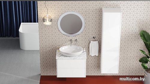 Belux Тумба под умывальник Джаз НП 80-02 (белый глянец)