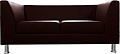 Софа Brioli Дедрик двухместный (экокожа, L13 коричневый)