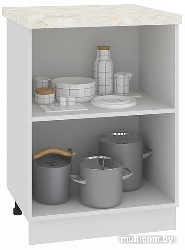 Шкаф напольный Кортекс-мебель Корнелия Мара НШ60р (черный-марсель)