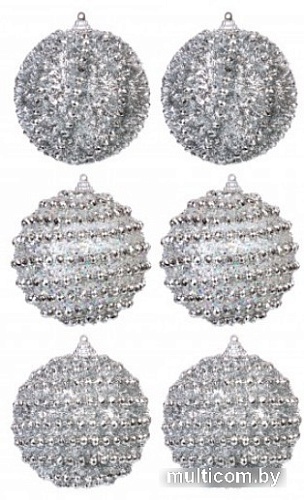 Елочная игрушка Elan Gallery Серебряный узор 970085