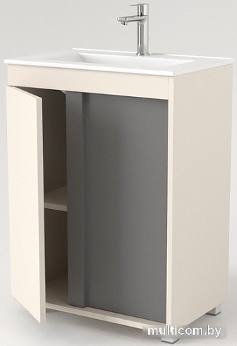 Дабер Тумба под умывальник 013 WeltWasser Deilbach 7517-60 Т13.6W.0.19 (бежевый/серый)