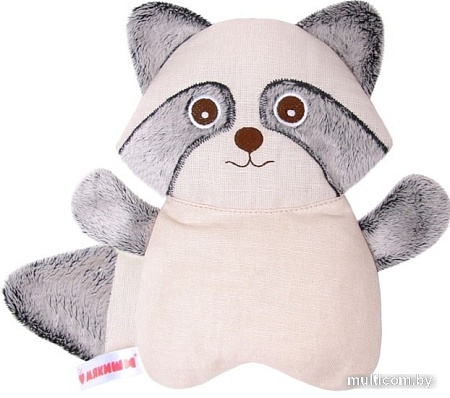 Мягкая игрушка Мякиши Разогрелка Енот с вишневыми косточками