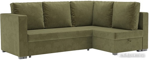 Угловой диван Мебель-АРС Мансберг (Cabrio 29 зеленый)