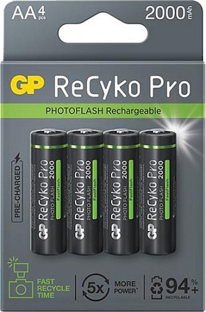 Аккумулятор GP ReCyko Pro AA 2000mAh 4 шт.
