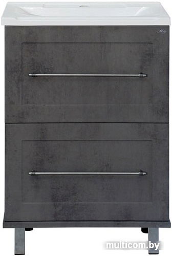 Misty Тумба под умывальник Марта 60 (напольная, темный бетон)