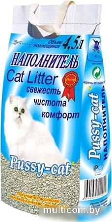 Наполнитель для туалета Pussy Cat цеолитовый 4.5 л