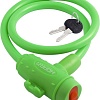 Тросовый велосипедный замок Нора-М №33 (ф8x650мм, зеленый)