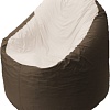 Кресло-мешок Flagman Браво Мини B1.1-27 (оксфорд/дюспо, белый/коричневый)