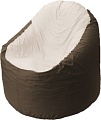 Кресло-мешок Flagman Браво Мини B1.1-27 (оксфорд/дюспо, белый/коричневый)