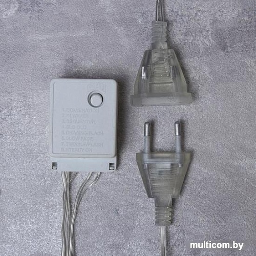 Световой дождь Luazon Занавес 50 LED 2.5х0.65м (теплый белый) 3612412