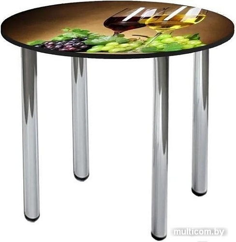 Кухонный стол Solt №202 круглый (ноги хром)