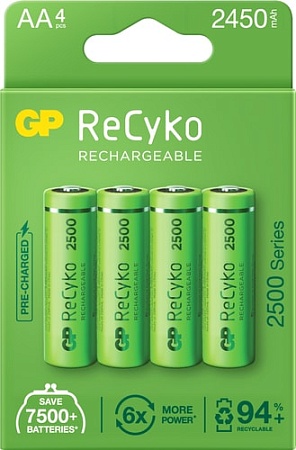 Аккумулятор GP ReCyko AA 2450mAh 4 шт.