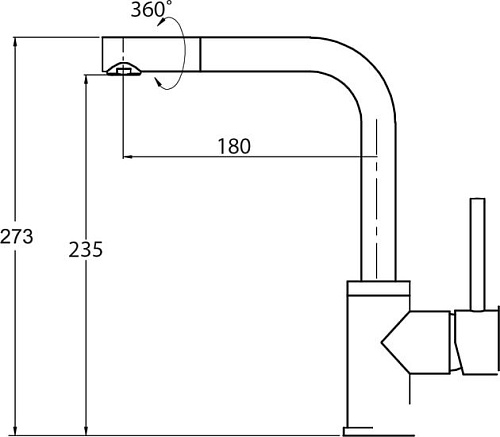 Смеситель Aquasanita Forte 5553 (хром)