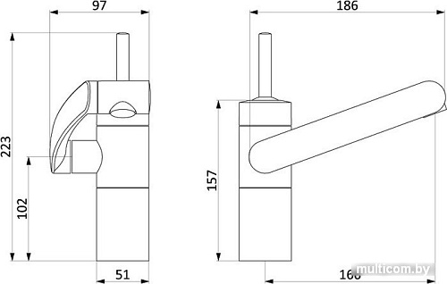 Смеситель Damixa Arc 290217364