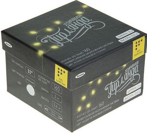 Бахрома Luazon Силикон (3x0.6 м, белый) [187276]