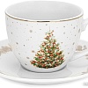 Чашка с блюдцем Fissman Christmas 14021