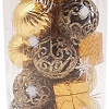 Елочная игрушка MonAmi Новогодний Микс GOLD23-6103 (20 шт)