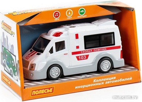Игрушечный транспорт Полесье Скорая помощь 79657
