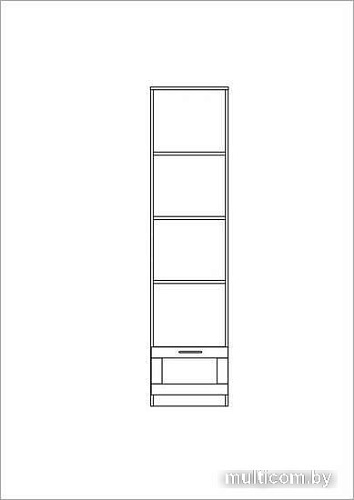 Стеллаж Mio Tesoro Сириус 1 ящик 39x190 2.02.07.130.3 (сонома)