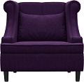 Интерьерное кресло Brioli Людвиг (велюр, B40 фиолетовый/темные ножки)