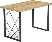 Кухонный стол Mio Tesoro Wasabi 36 120x66 (дуб крафт золотой/черный)