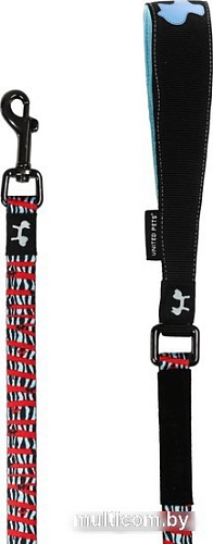 Поводок United Pets Complete Me Leash (L, красная зебра)